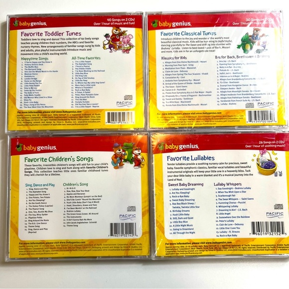 5 Baby Genius Children Lullabies Classical Dance Toddler Songs Never Opened CDs - Picture 3 of 5